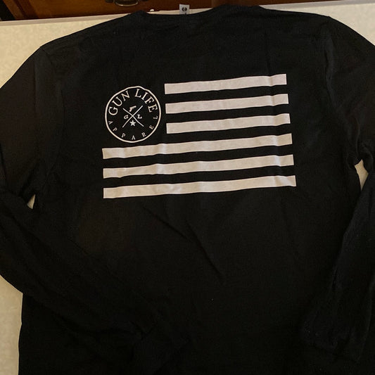 Gun Life Flag Long Sleeve Black