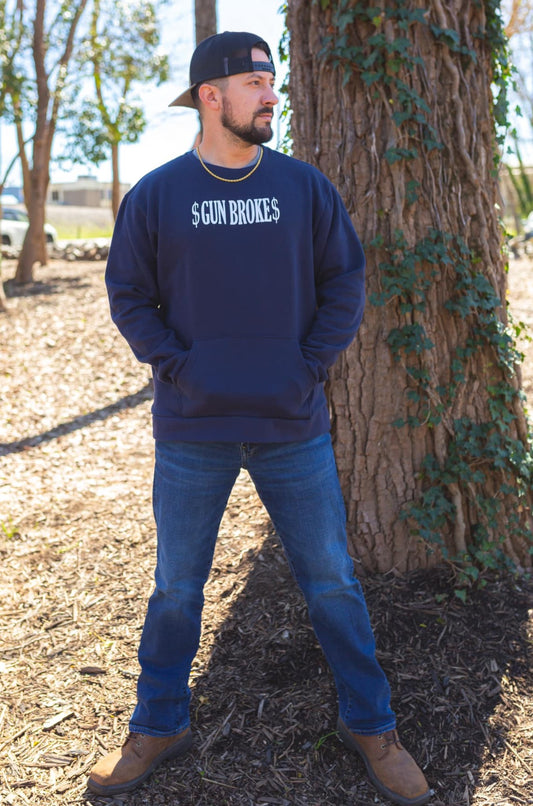 Gun Broke Sweatshirt with Pockets