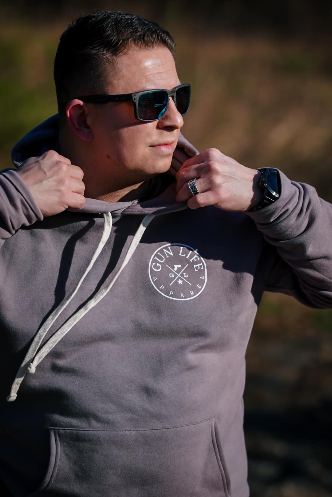 Gun Life Flag Hoodies