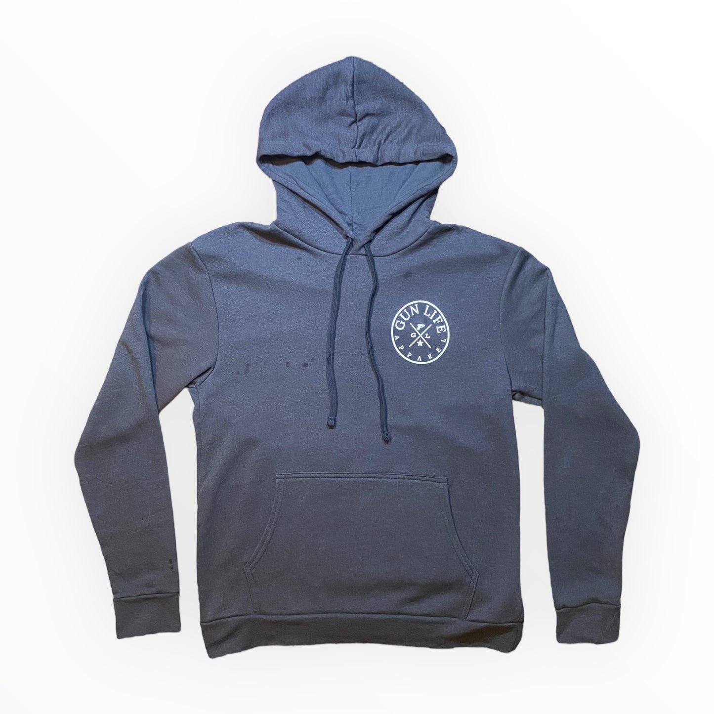 Gun Life Hoodie Front Logo Charcoal