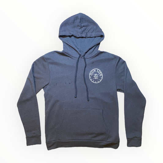 Gun Life Hoodie Front Logo Charcoal