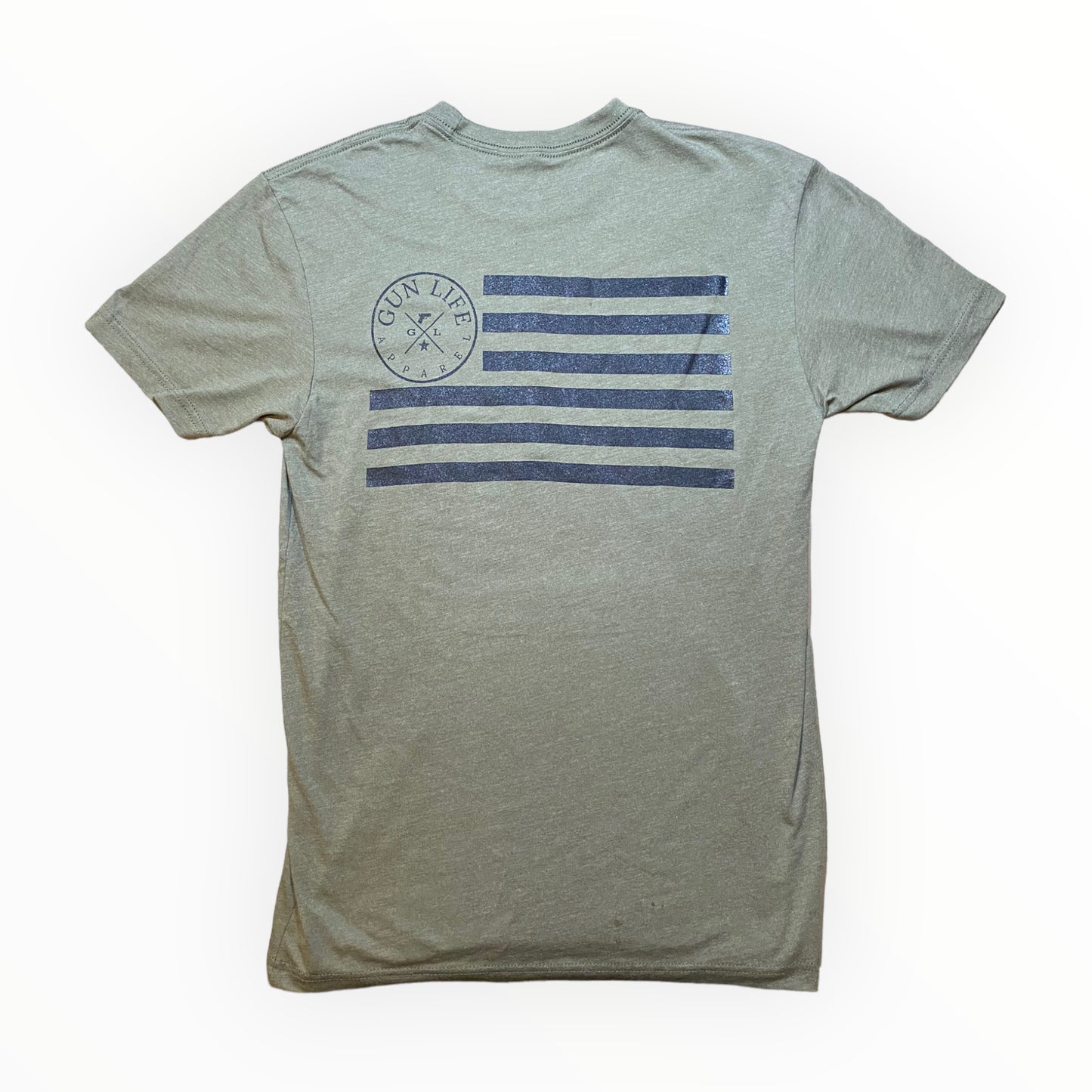 Gun Life Flag Short Sleeve Shirts